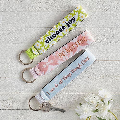 Strap Keychain - Choose Joy-Faithworks by Creative Brands-Three Birdies Boutique, Women's Fashion Boutique Located in Kearney, MO
