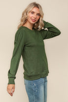 Solid Soft Hacci Knit Top { product_type }}