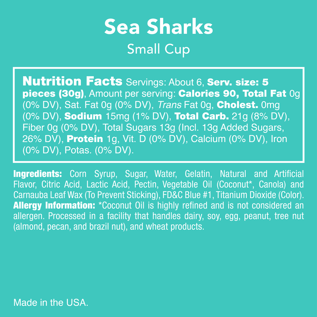 Sea Sharks Gummies-Candy Club-Three Birdies Boutique, Women's Fashion Boutique Located in Kearney, MO