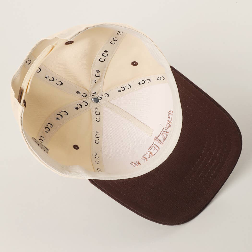 GRATEFUL Embroidery Two-Tone Trucker Hat: COW / One Size { product_type }}