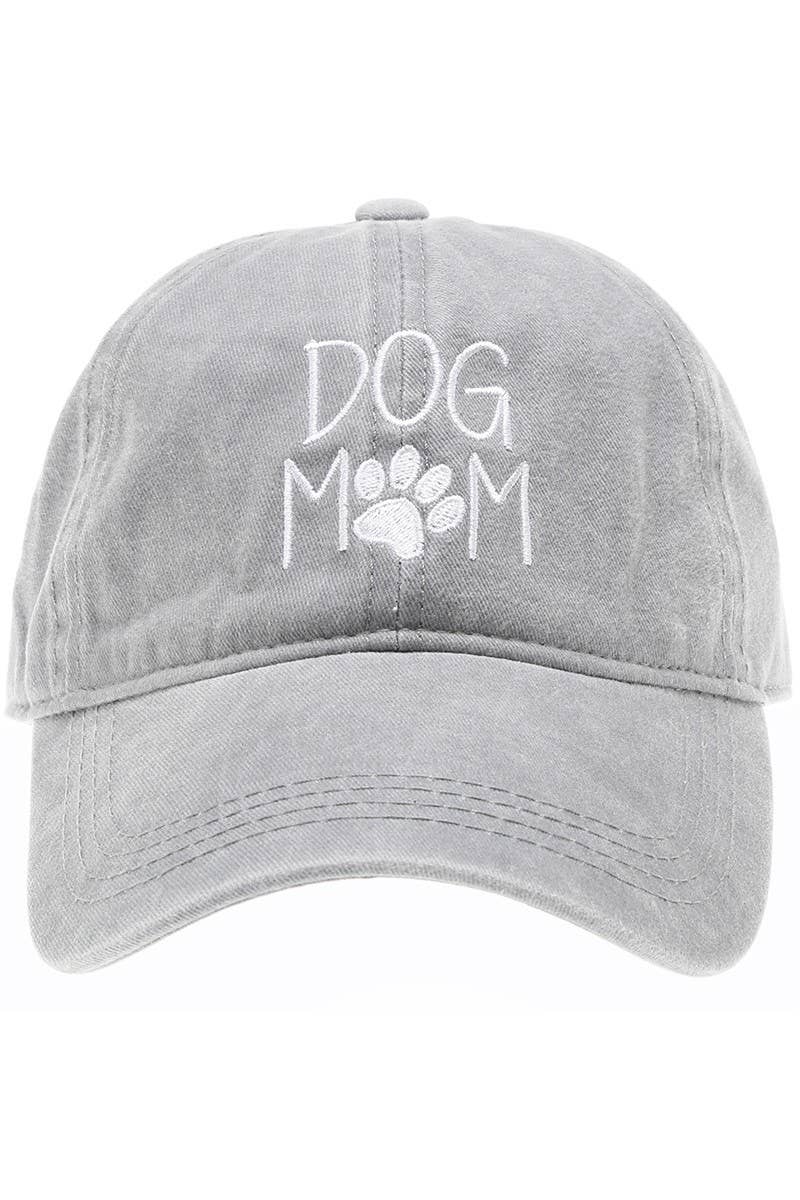 DOG MOM Embroidered Cotton Baseball Caps Dad Hat: DUSTY PINK / One Size { product_type }}