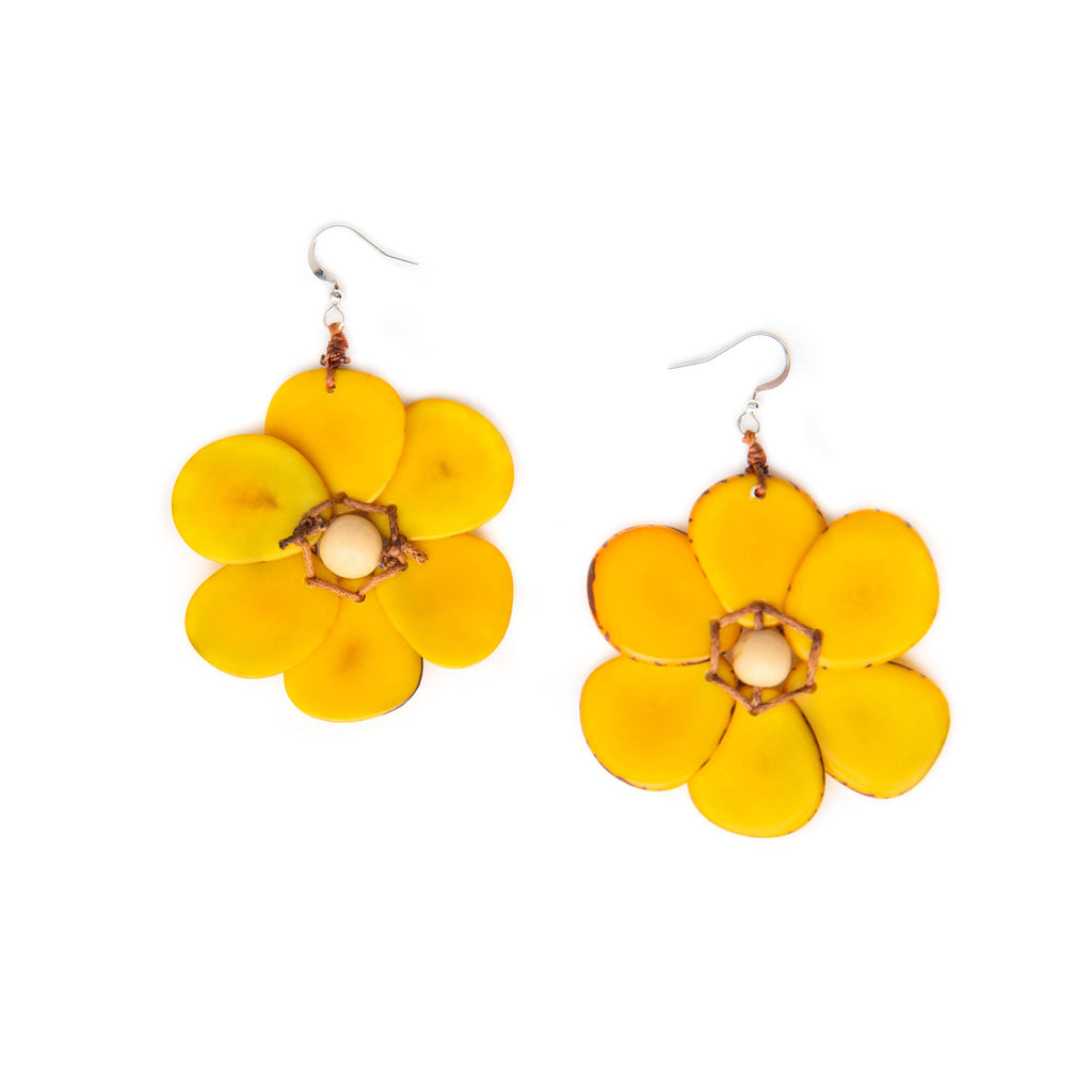 Rosalia Earrings-Organic Tagua Jewelry-Three Birdies Boutique, Women's Fashion Boutique Located in Kearney, MO