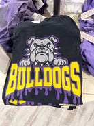 Bulldogs Drip Black Tee { product_type }}
