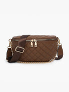Sylvie Quilted Belt Bag: Black { product_type }}