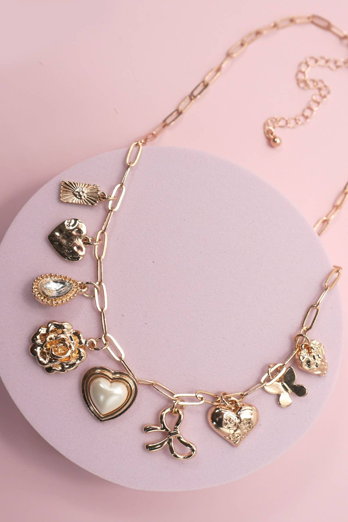Gold Charm Necklace { product_type }}