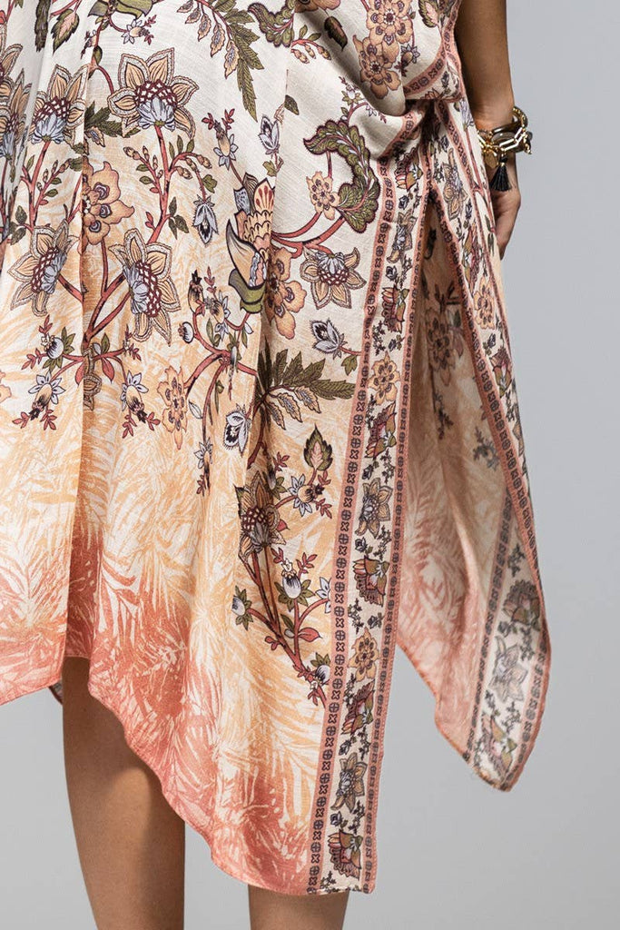 Shalimar Floral Kimono-Urbanista-Three Birdies Boutique, Women's Fashion Boutique Located in Kearney, MO