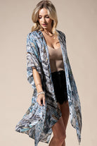 Denim Multi Kimono { product_type }}