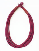 Maroon Rope Textured Necklace { product_type }}