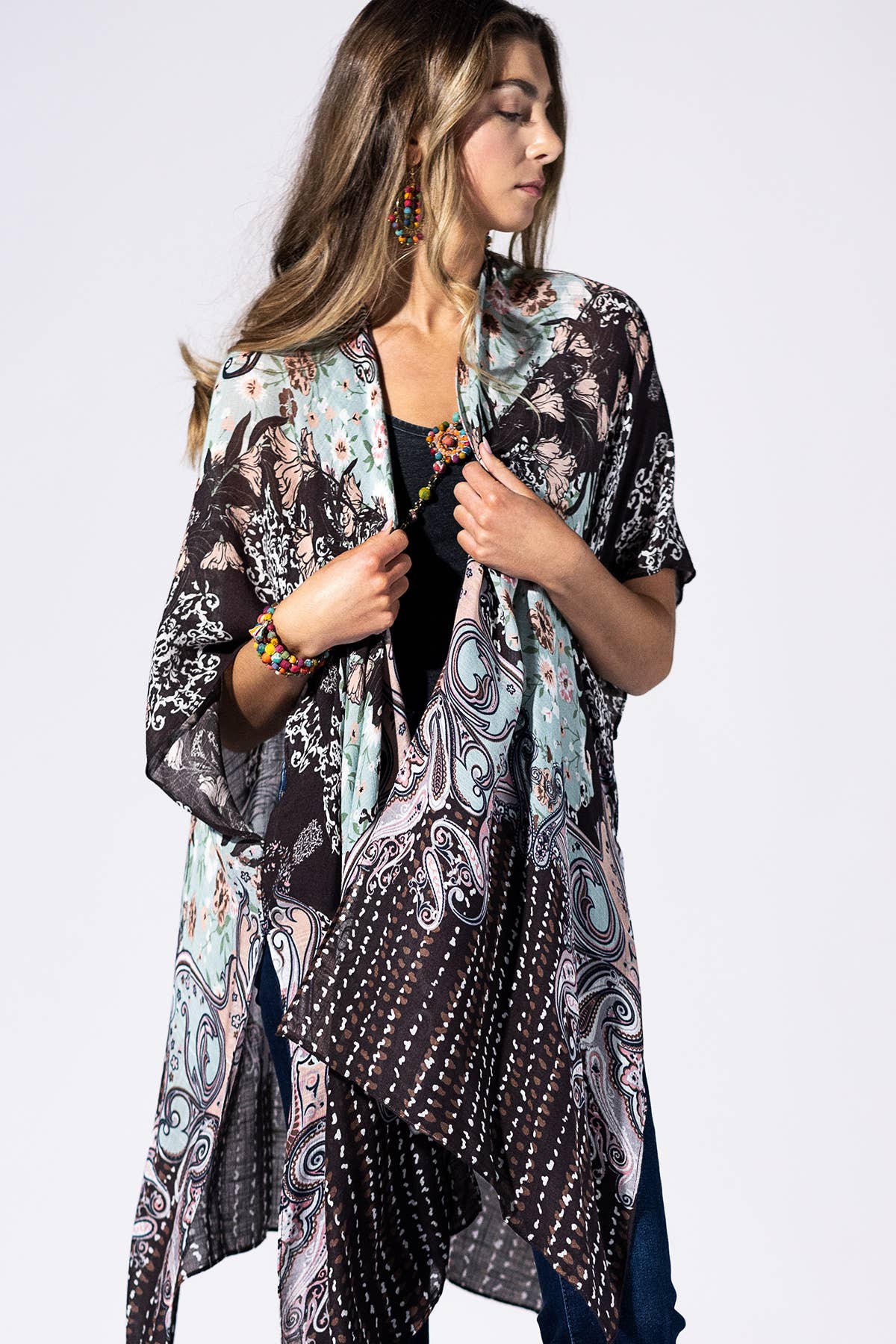 Mint Chocolate Kimono { product_type }}