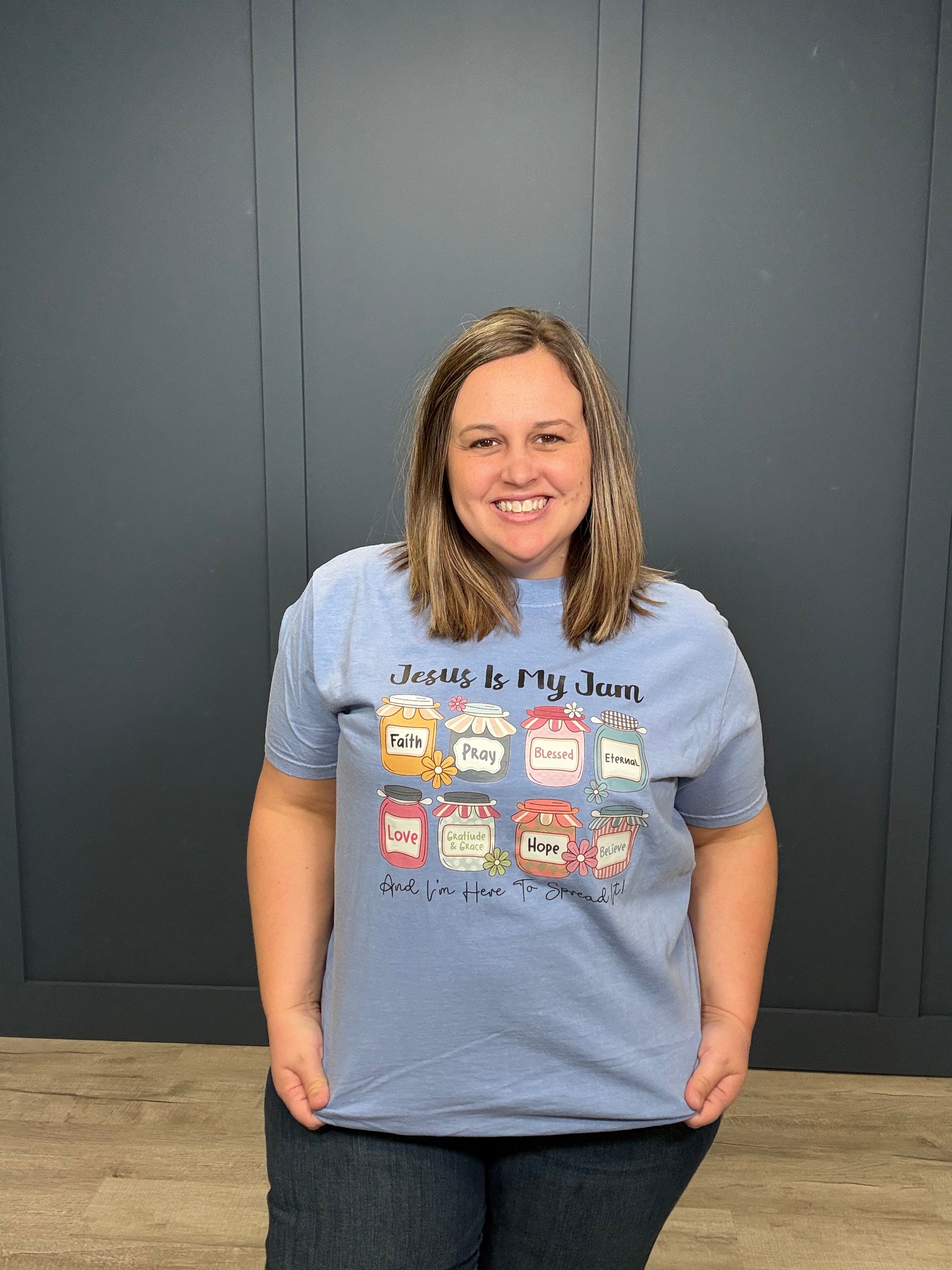 Jesus is My Jam Tee-Graphic Tees-Tres Birdos Graphic Tees-Three Birdies Boutique, Women's Fashion Boutique Located in Kearney, MO