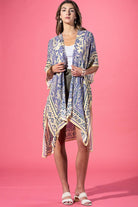 Lavender Loom Viscose Kimono: Lavender Paisley-Urbanista-Three Birdies Boutique, Women's Fashion Boutique Located in Kearney, MO