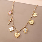 Charm Necklace – Crosses, Hearts, Flowers, Clovers { product_type }}