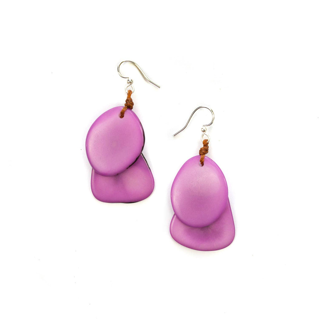 Fiesta Earrings: Olive-Organic Tagua Jewelry-Three Birdies Boutique, Women's Fashion Boutique Located in Kearney, MO