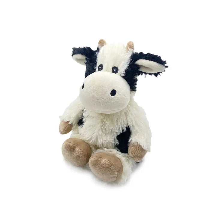 Black & White Cow Junior Warmies-Stuffed Animals-Warmies-Three Birdies Boutique, Women's Fashion Boutique Located in Kearney, MO