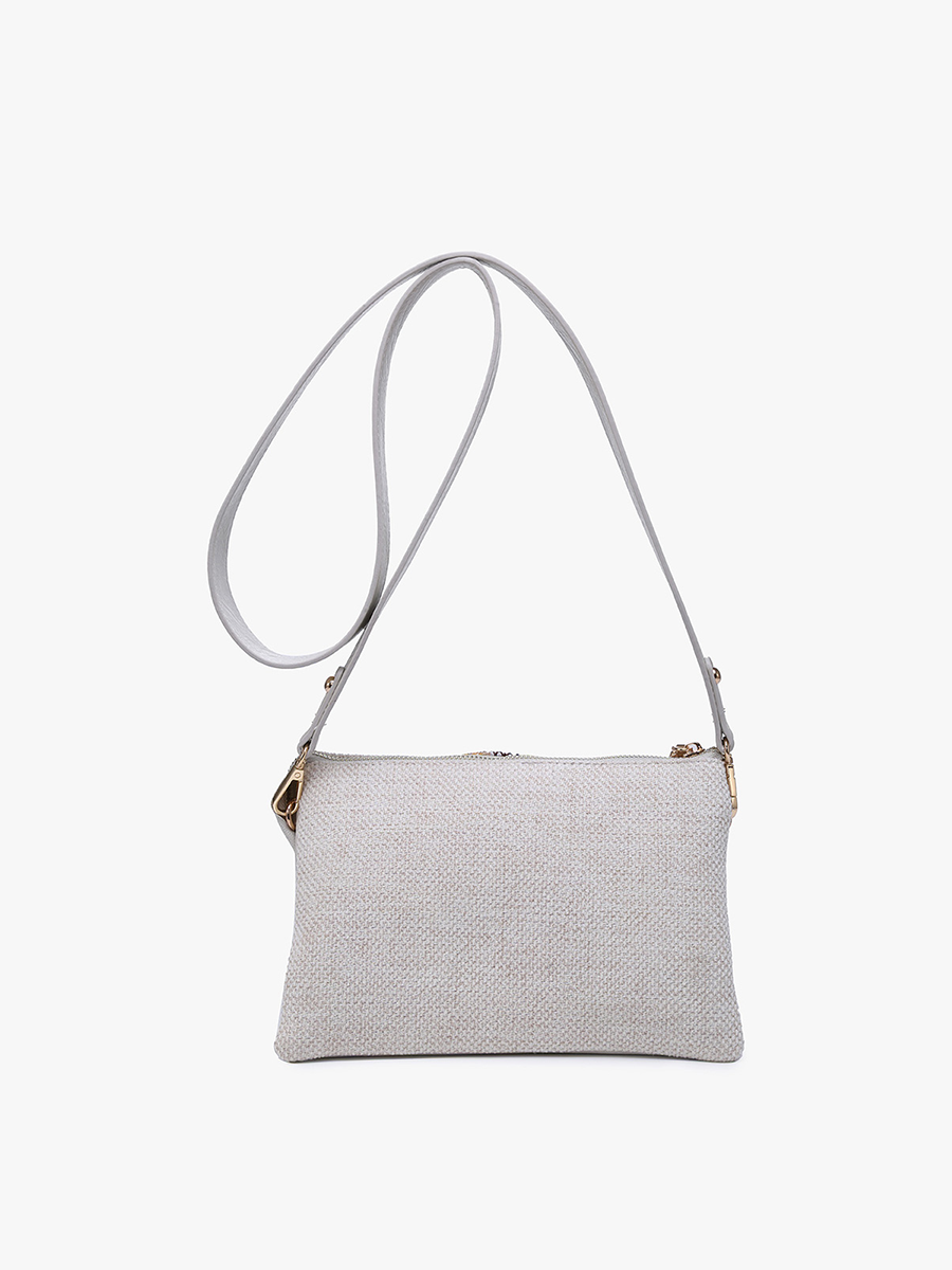 Izzy Tribal Crossbody Bag with Guitar Strap: Pink/Mint { product_type }}