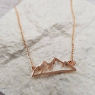 Mountain Cutout Necklace: Gold { product_type }}