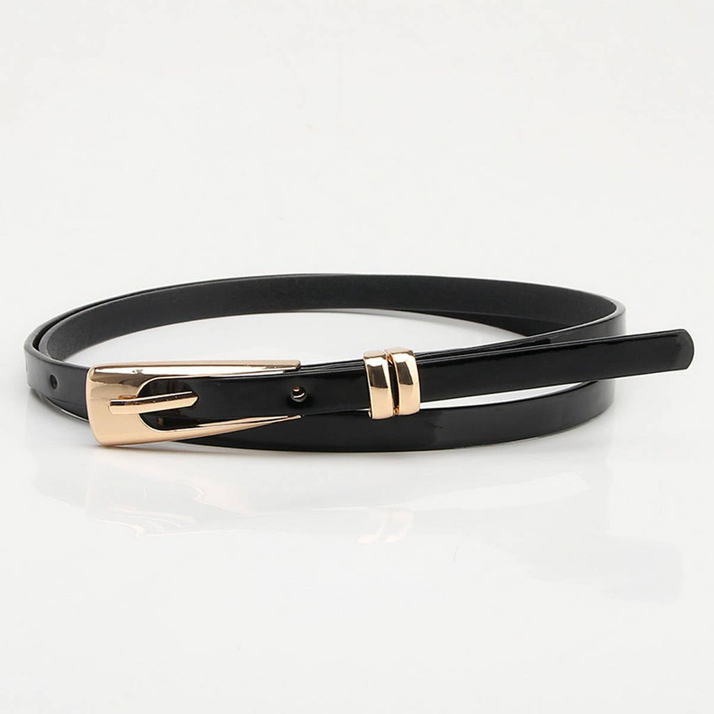 Classic Black Thin Belt-ACCITY-Three Birdies Boutique, Women's Fashion Boutique Located in Kearney, MO