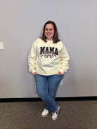 Mama Crewneck-Graphic Tees-Tres Birdos Graphic Tees-Three Birdies Boutique, Women's Fashion Boutique Located in Kearney, MO