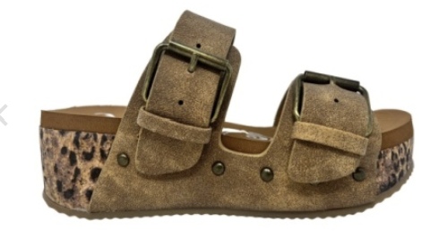 Charlotte Leopard Sandals-Shoes-Very G-Three Birdies Boutique, Women's Fashion Boutique Located in Kearney, MO