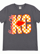 Checkered KC Graphic Tee-Graphic Tees-TB TEES-Three Birdies Boutique, Women's Fashion Boutique Located in Kearney, MO