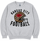 Leopard Helmet Crewneck-Graphic Tees-TB TEES-Three Birdies Boutique, Women's Fashion Boutique Located in Kearney, MO