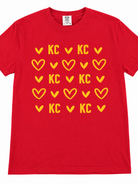 Mixed KC and Heart Graphic Tee-Graphic Tees-TB TEES-Three Birdies Boutique, Women's Fashion Boutique Located in Kearney, MO