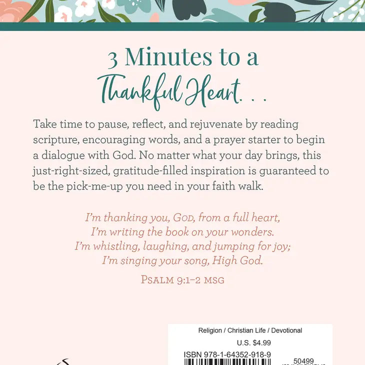 Chose Gratitude: 3 Minute Devotions For Women-Book-Barbour Publishing, Inc.-Three Birdies Boutique, Women's Fashion Boutique Located in Kearney, MO