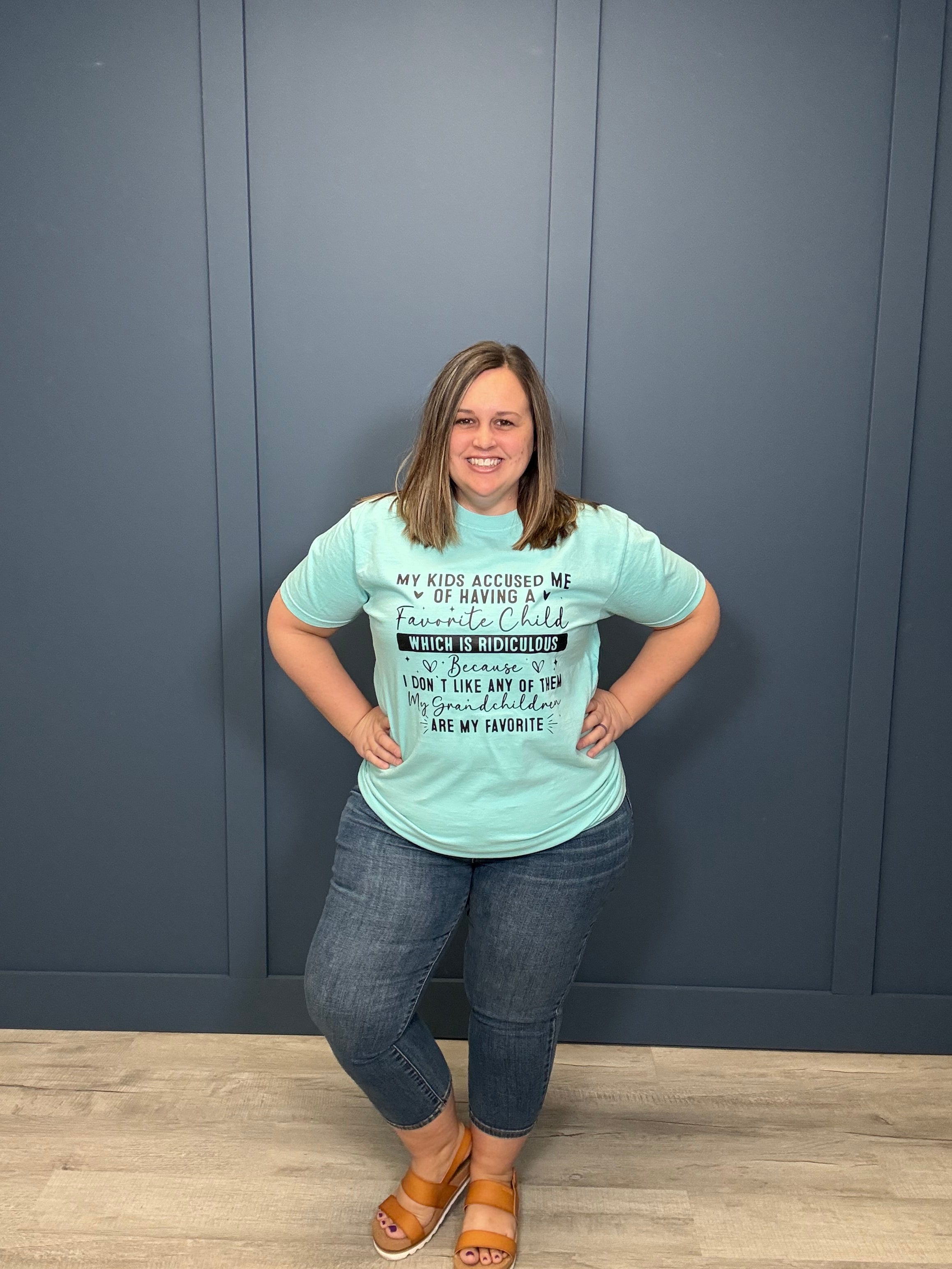 My Grandchildren are My Favorite-Tres Birdos Graphic Tees-Three Birdies Boutique, Women's Fashion Boutique Located in Kearney, MO