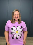 Checkered Daisy Tee { product_type }}