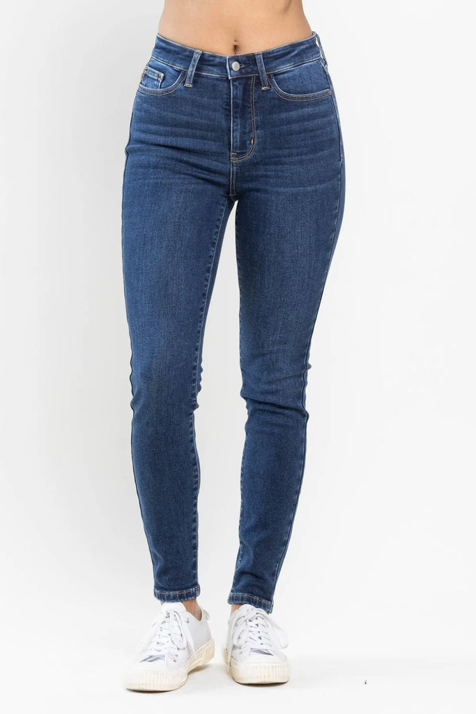 Judy Blue Thermal Skinny-Denim-Judy Blue-Three Birdies Boutique, Women's Fashion Boutique Located in Kearney, MO