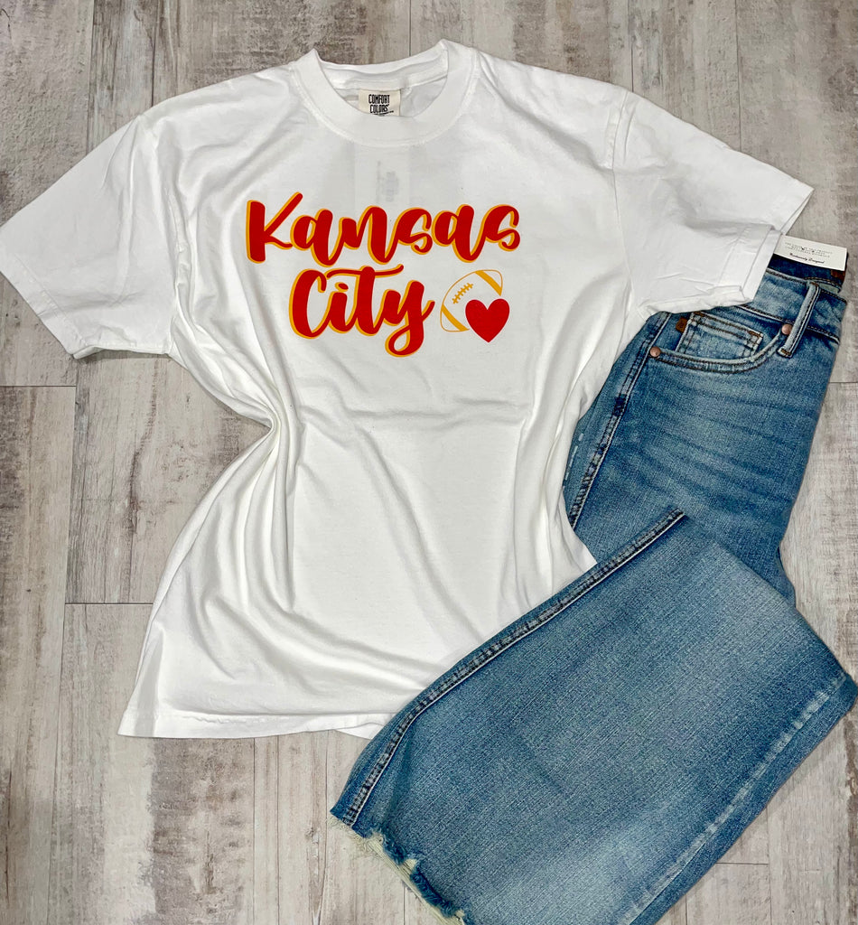 Kansas City Graphic Tee-Graphic Tees-Tres Birdos Graphic Tees-Three Birdies Boutique, Women's Fashion Boutique Located in Kearney, MO