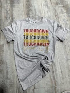 Touchdown KC-Graphic Tees-Tres Birdos Graphic Tees-Three Birdies Boutique, Women's Fashion Boutique Located in Kearney, MO