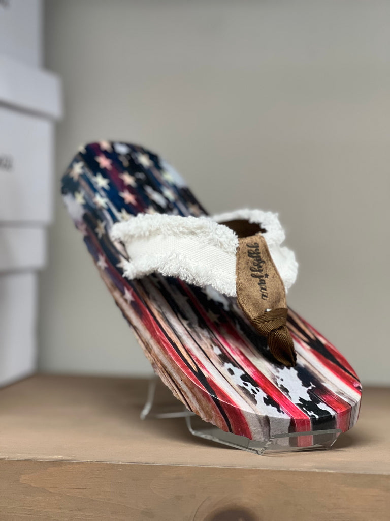 Red, White & Blue Tallulah Flip Flop-Shoes-Gypsy Jazz-Three Birdies Boutique, Women's Fashion Boutique Located in Kearney, MO