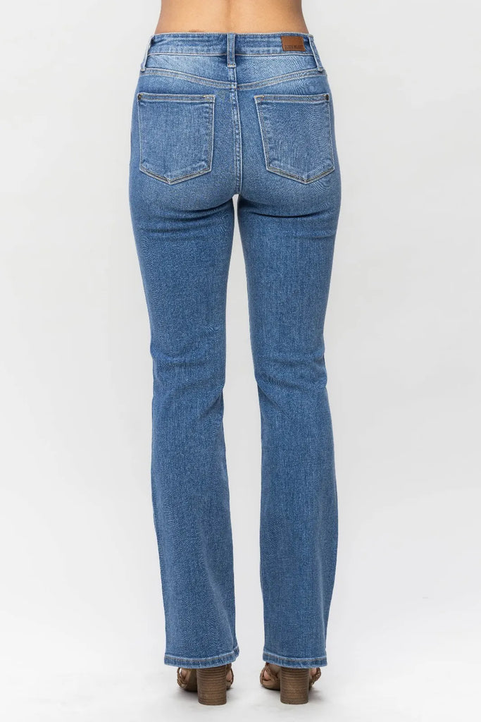 Judy Blue Classic Contrast Wash Bootcut-Denim-Judy Blue-Three Birdies Boutique, Women's Fashion Boutique Located in Kearney, MO