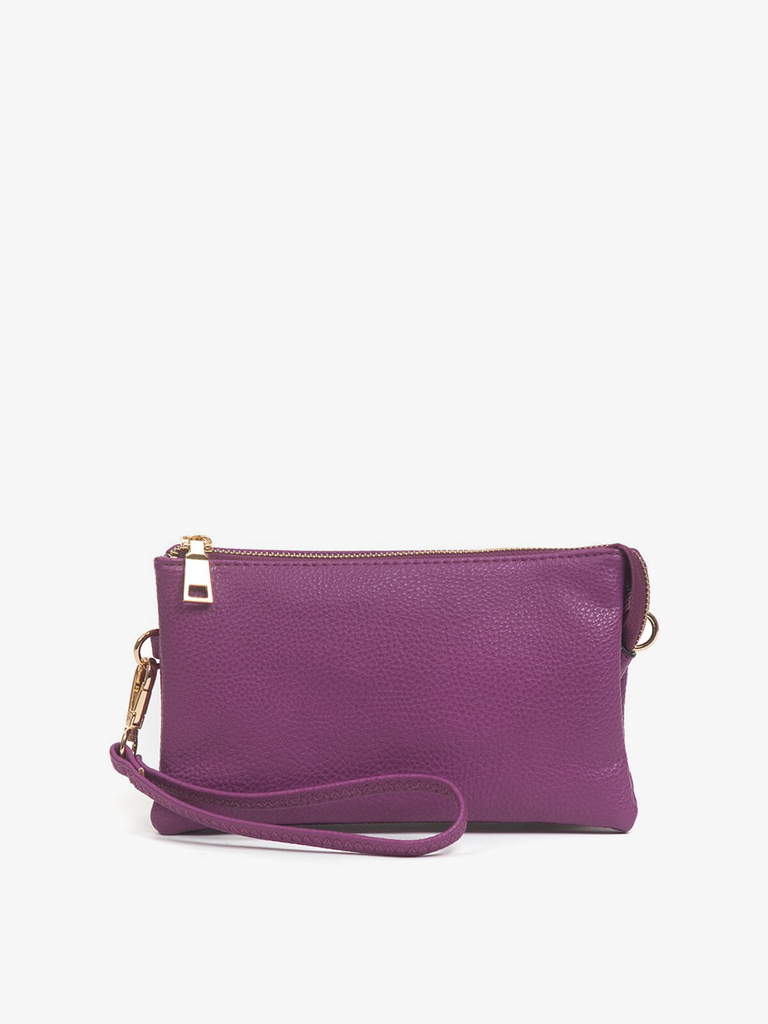 Riley Purple Crossbody/Wristlet-Handbags-Jen & Co.-Three Birdies Boutique, Women's Fashion Boutique Located in Kearney, MO