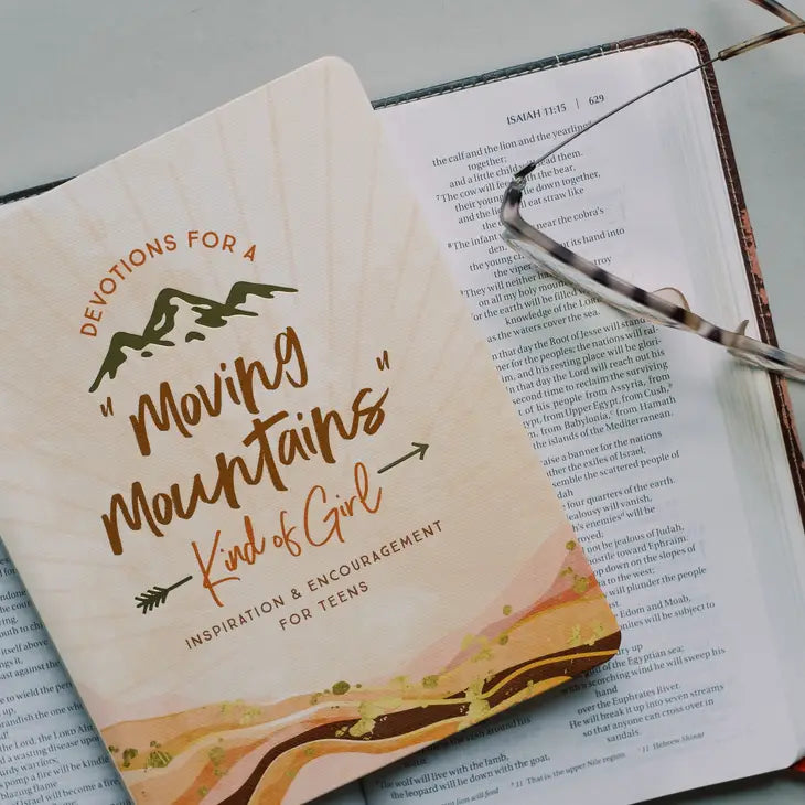Devotions For A "Moving Mountains" Kind of Girl-Book-Barbour Publishing, Inc.-Three Birdies Boutique, Women's Fashion Boutique Located in Kearney, MO