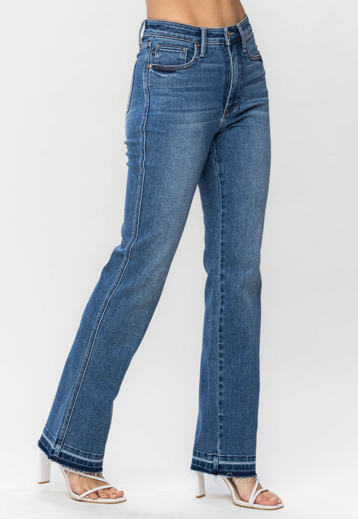 Judy Blue Tummy Control Slim Bootcut-Denim-Judy Blue-Three Birdies Boutique, Women's Fashion Boutique Located in Kearney, MO