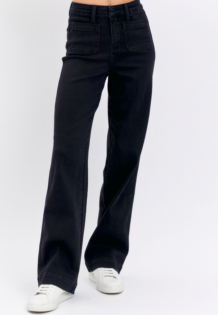 Judy Blue HW Patch Pocket Straight Leg