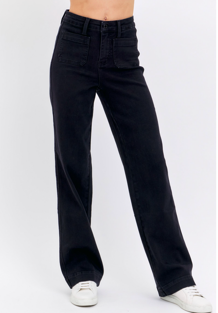 Judy Blue HW Patch Pocket Straight Leg
