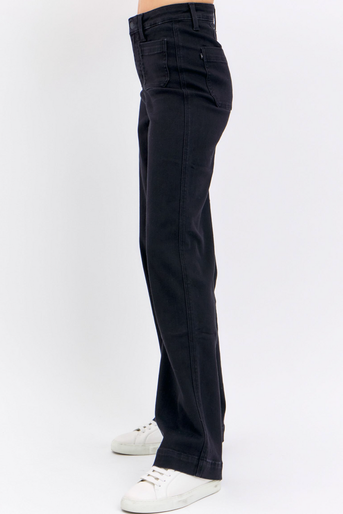 Judy Blue HW Patch Pocket Straight Leg