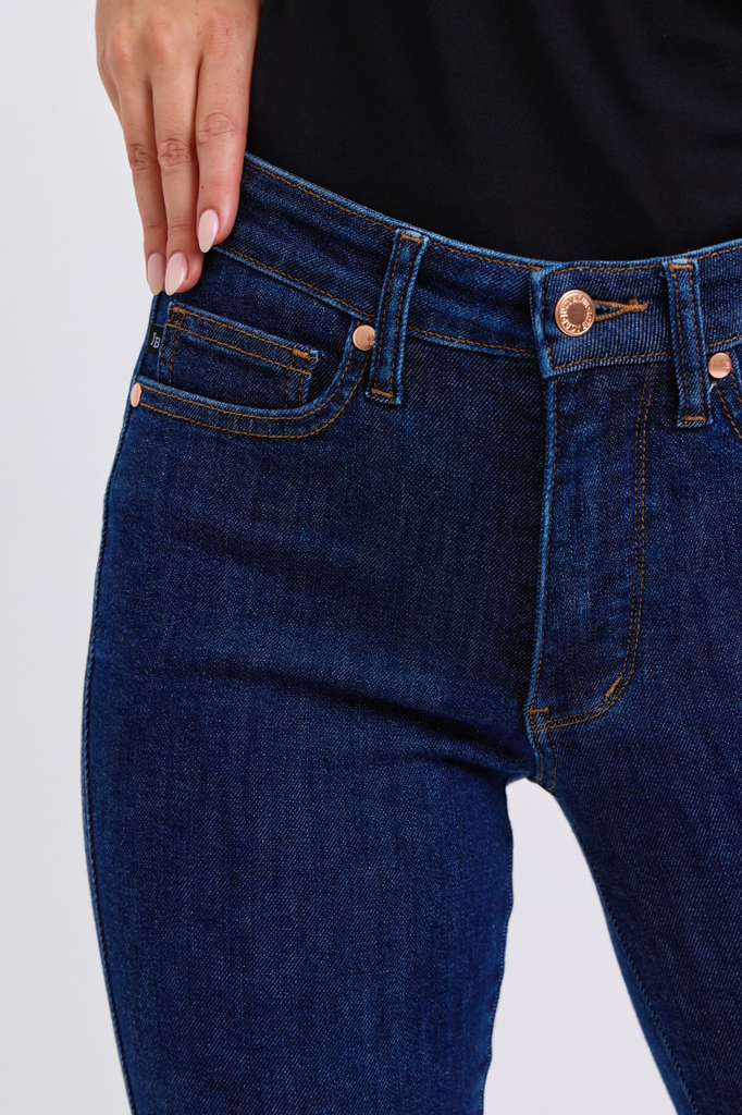 Judy Blue Classic Dark Skinny Jeans-Denim-Judy Blue-Three Birdies Boutique, Women's Fashion Boutique Located in Kearney, MO