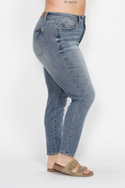 Judy Blue Contrast Wash Skinny Jeans { product_type }}
