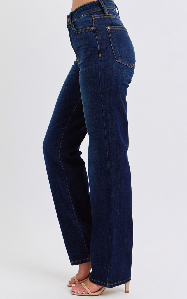 Judy Blue High Waist Dark Wash Straight