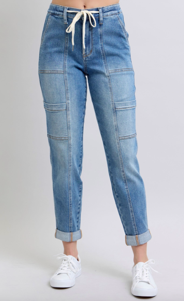 Judy Blue Cargo Cuffed Joggers