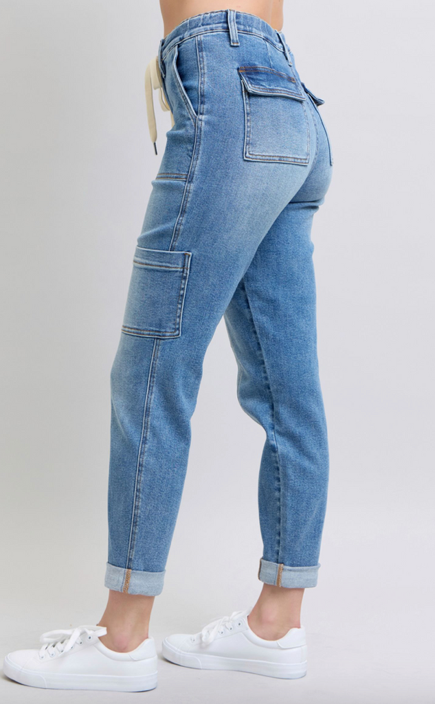 Judy Blue Cargo Cuffed Joggers