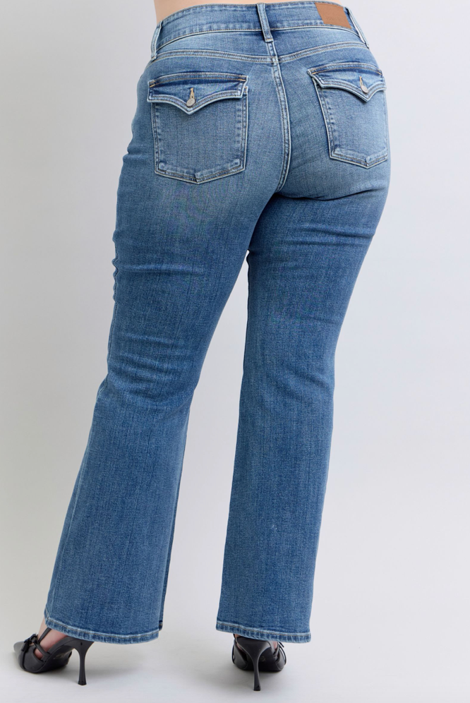 Judy Blue Hi-Rise Flare With Tint