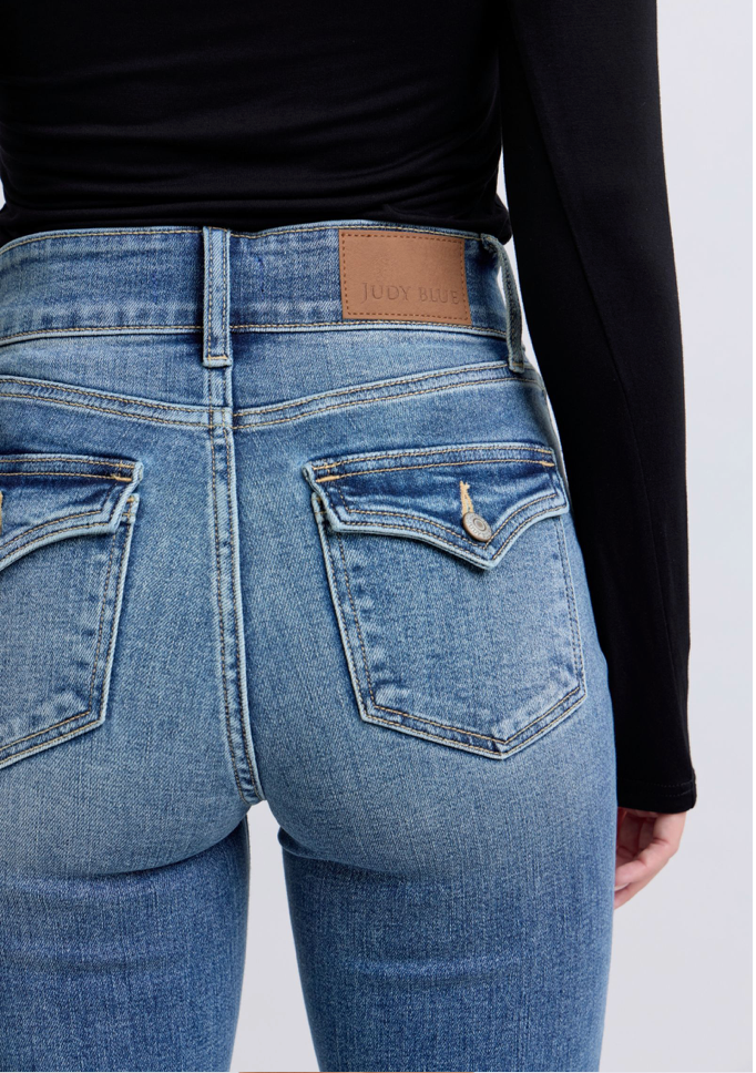 Judy Blue Hi-Rise Flare With Tint