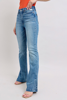 Judy Blue TC Side Slit Bootcut { product_type }}