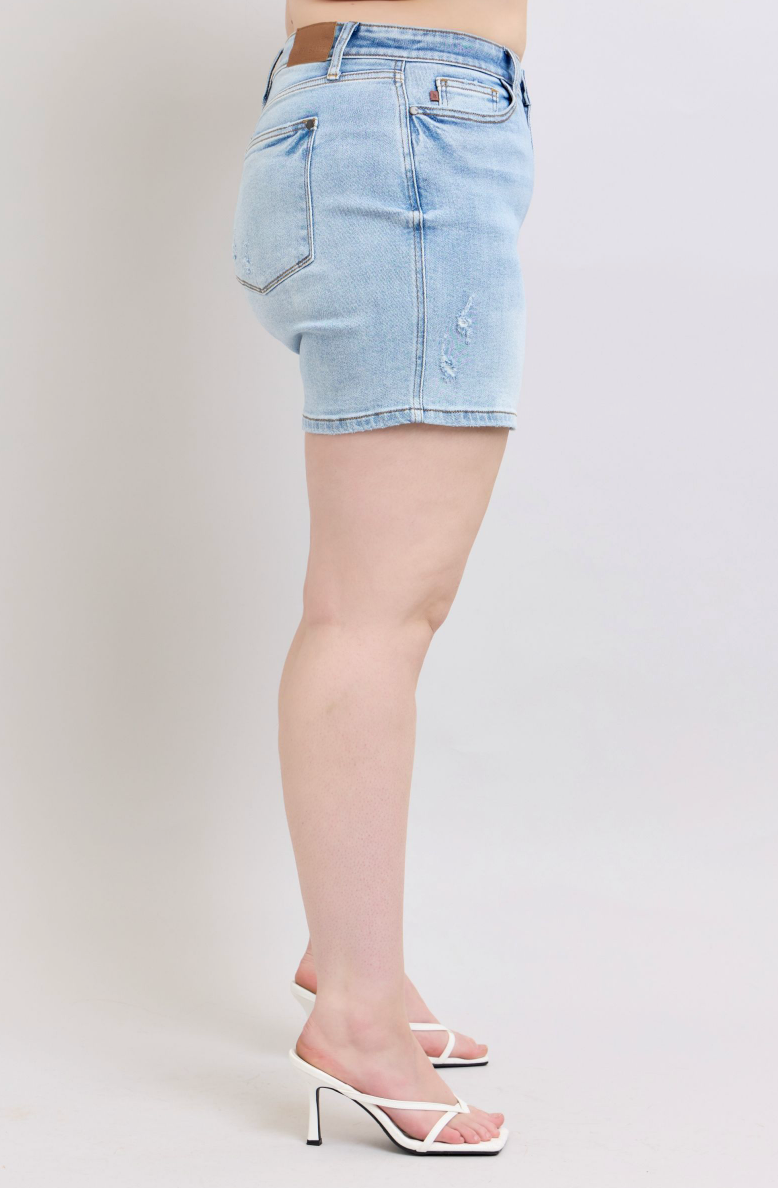 Judy Blue Vintage Wash Dad Shorts { product_type }}