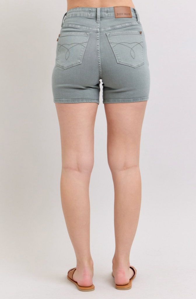Judy Blue Sage Embroidered Shorts